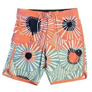 Vissla Men’s The Lark Eric Geiselman Signataure Floral Swim Board Short Size 32